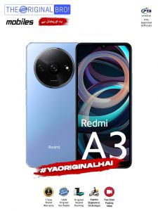 Redmi A3 - 4GB RAM - 128GB Storage - PTA Approved - 12 Months Warranty - Blue - The Original Bro Mobiles - TOB51